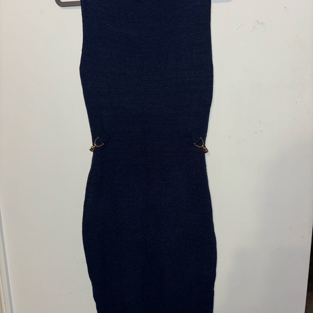 Elegant Navy Blue Women's Dress
